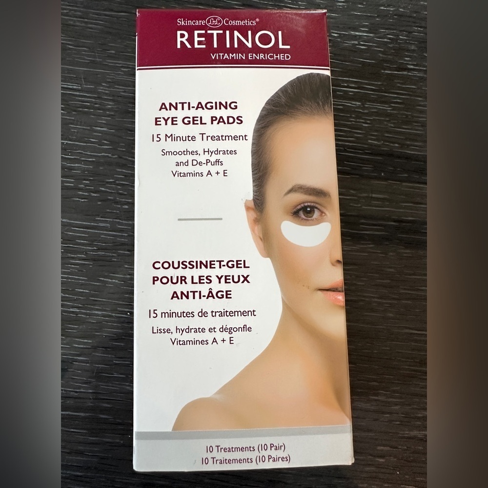 Retinol anti-aging eye gel pads.  Original  Instant De-Puff Treatment.  9 pads